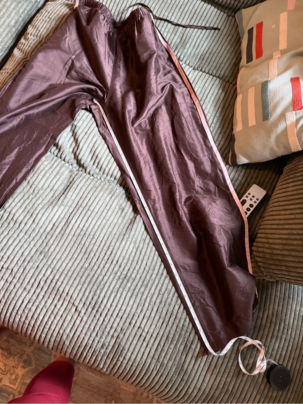 Donni taffeta track pants brown - Picture 6 of 6